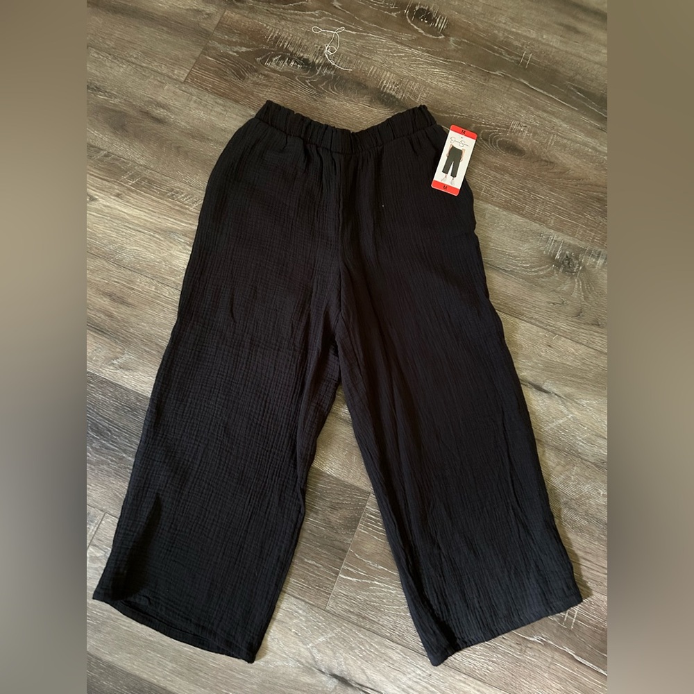 Jessica Simpson Black Wide-Leg Pants